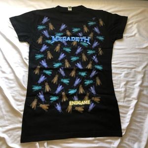 Megadeath Tee Female Medium Never Worn.
